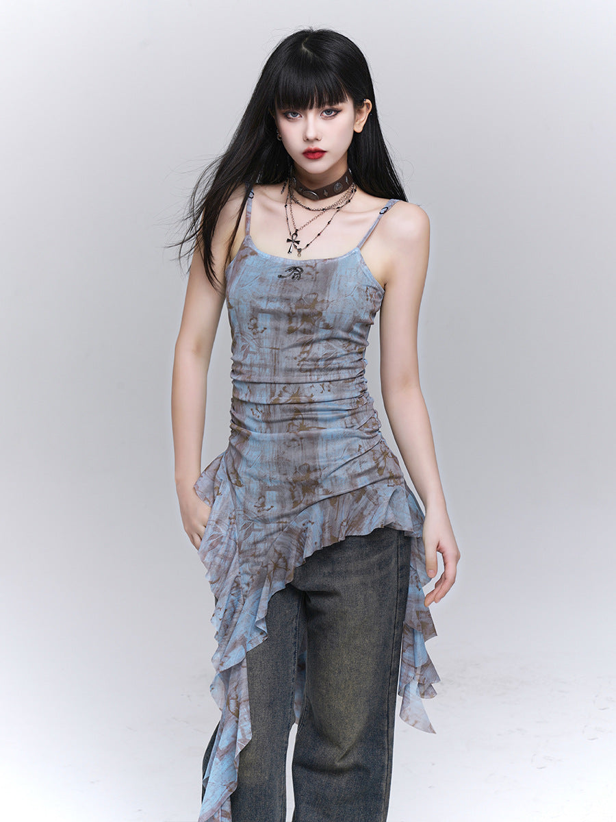 Ruffled Sling Top for Women