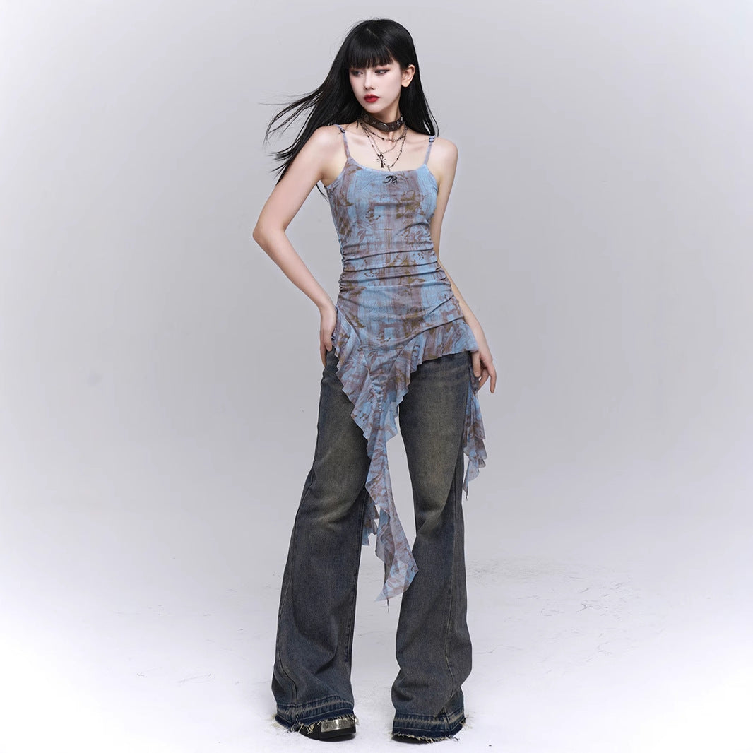 Ruffled Sling Top for Women