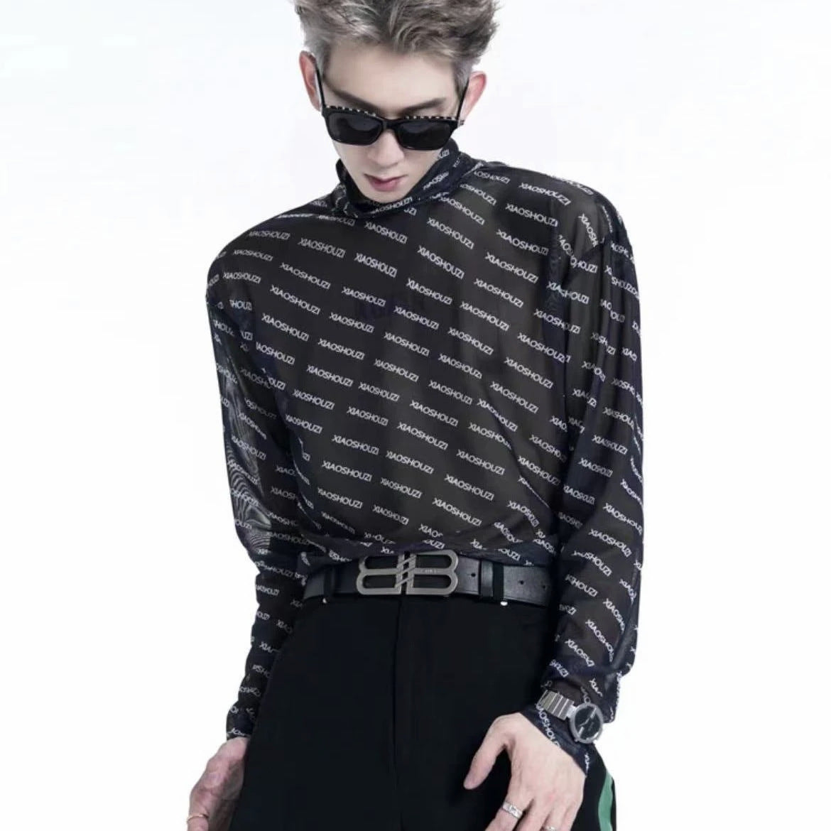 Double B Buckle PU Leather Belt for Men and Women