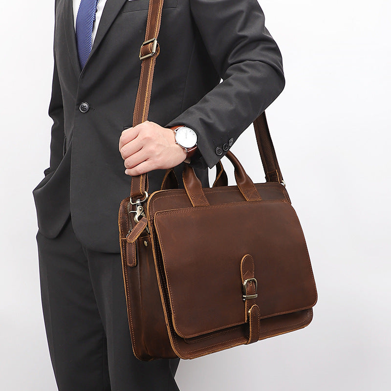 Leather briefcase