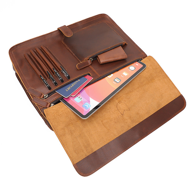 Leather briefcase