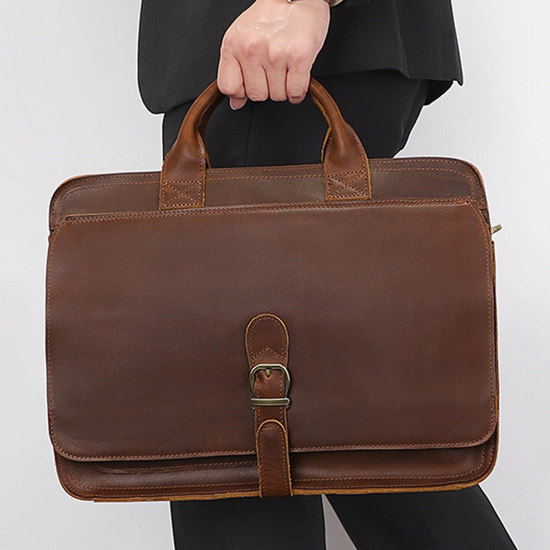 Leather briefcase