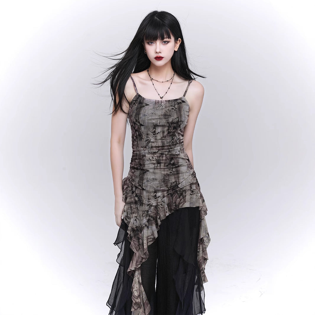 Ruffled Sling Top for Women
