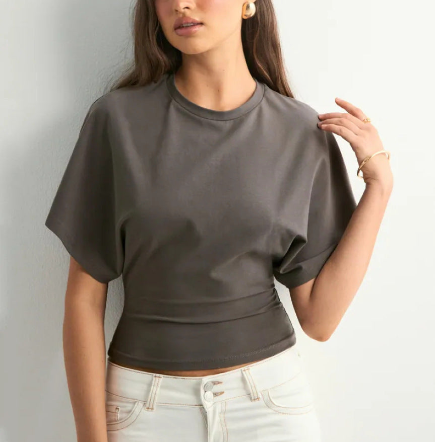 Round Neck Short Sleeve T-Shirt for Women