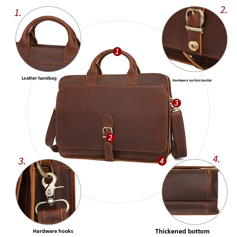 Leather briefcase