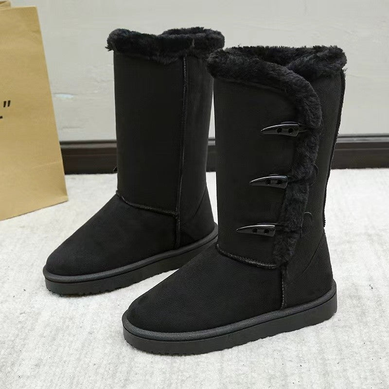 fleece-lined snow boots