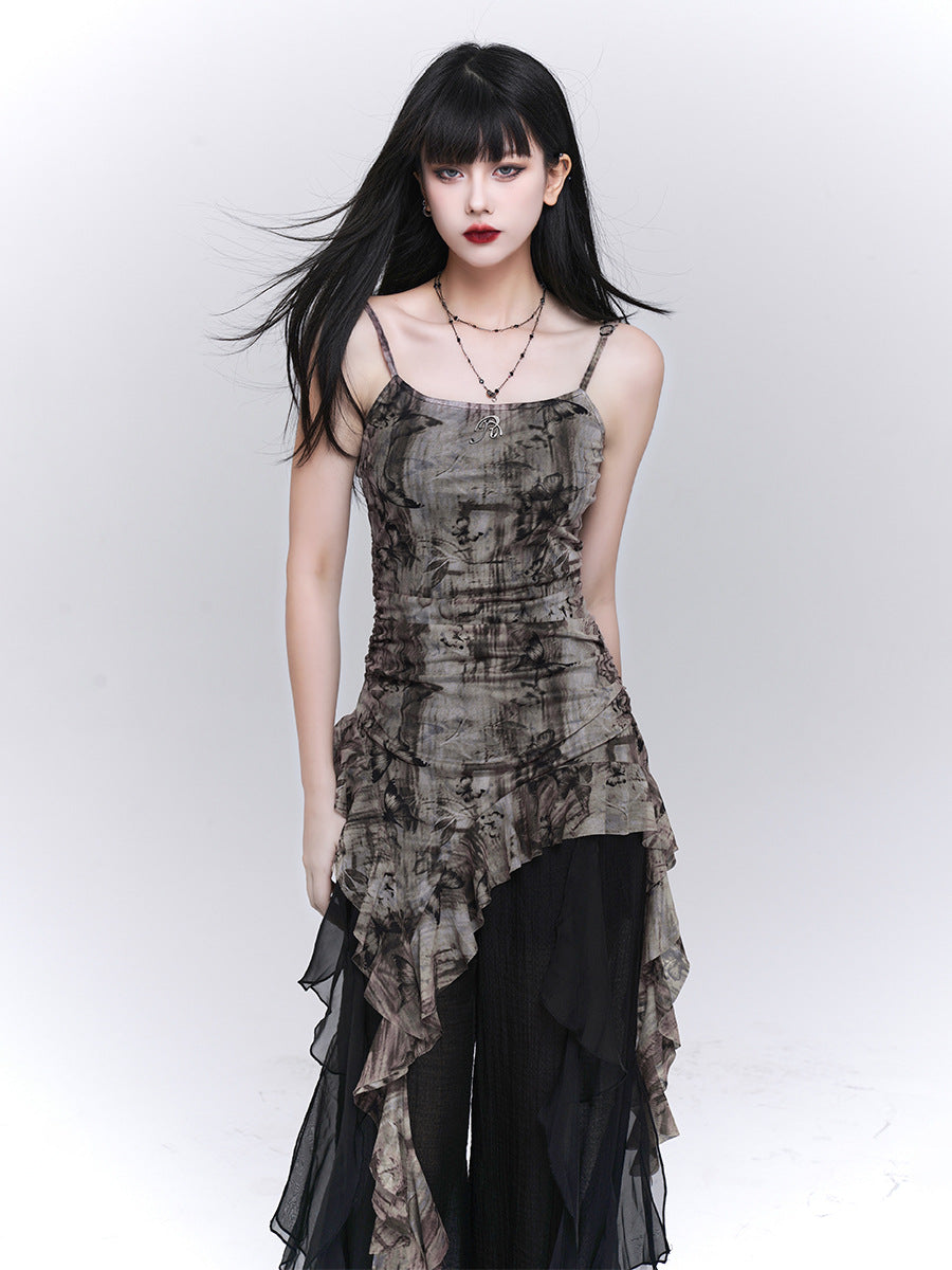 Ruffled Sling Top for Women