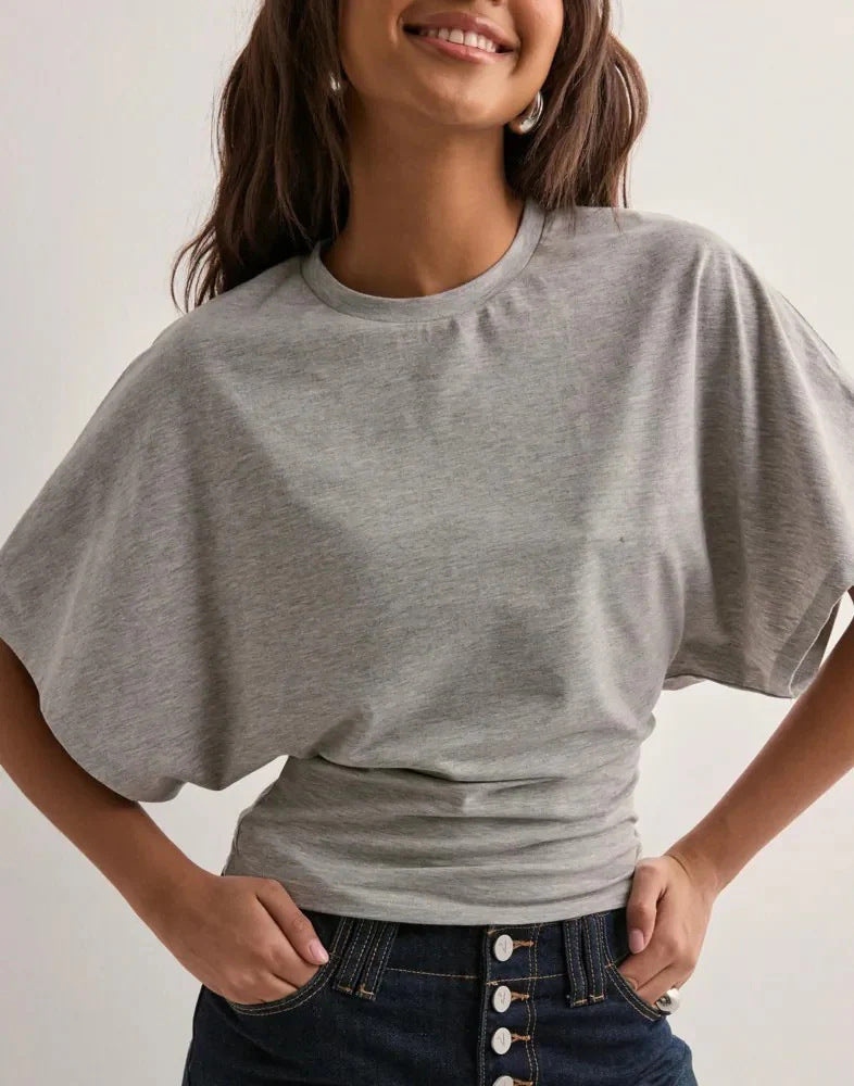 Round Neck Short Sleeve T-Shirt for Women