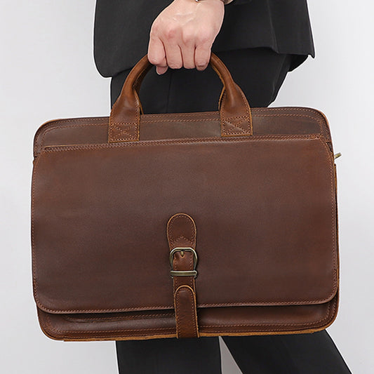 Leather briefcase