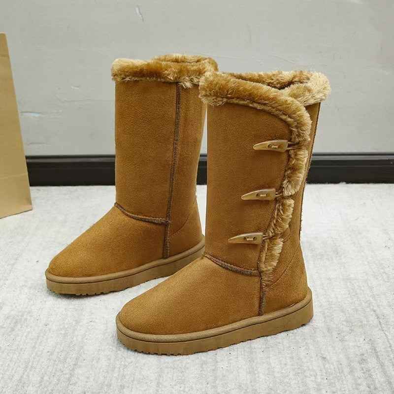 fleece-lined snow boots