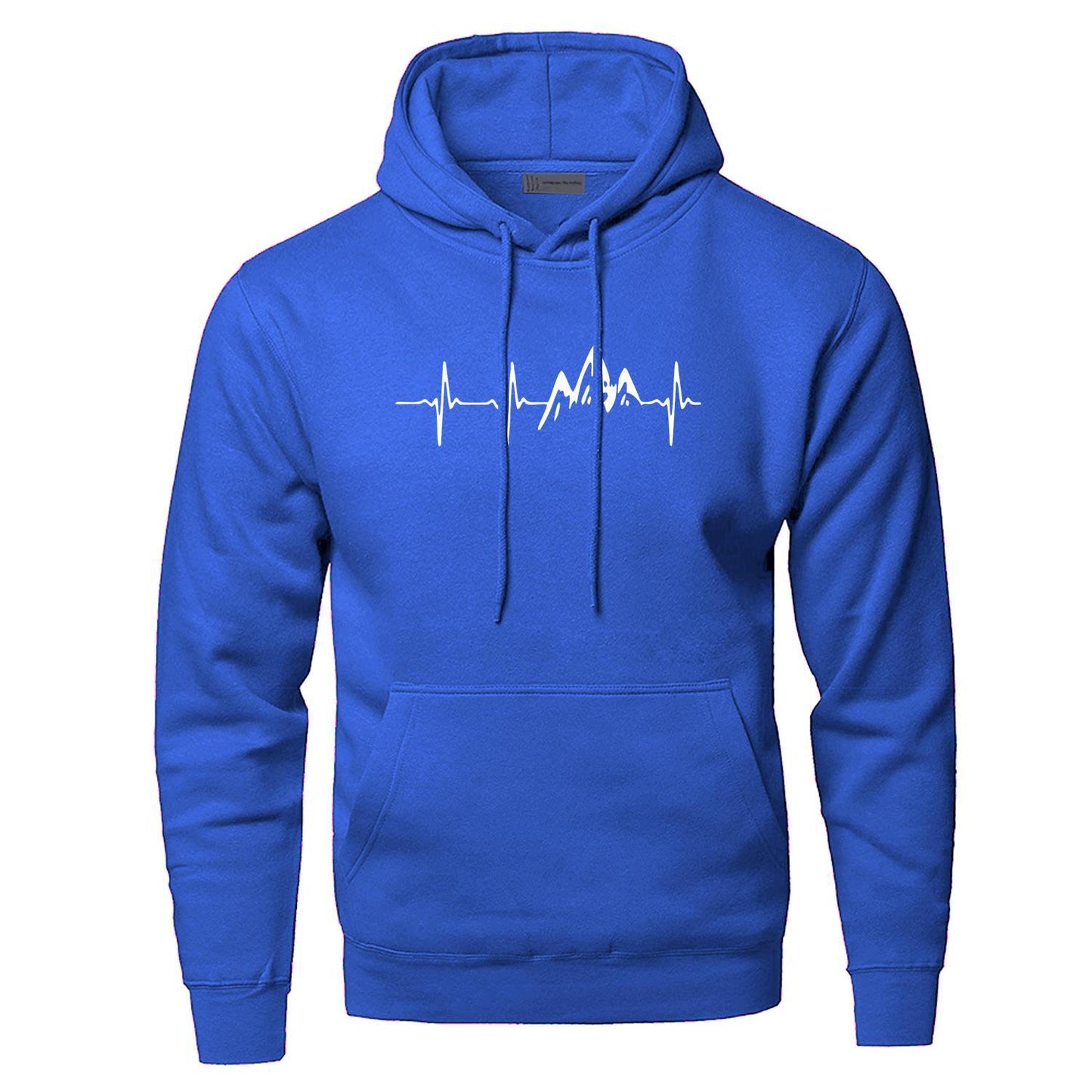 Mountain Heartbeat Sweatshir Men Sound Ray Diagram