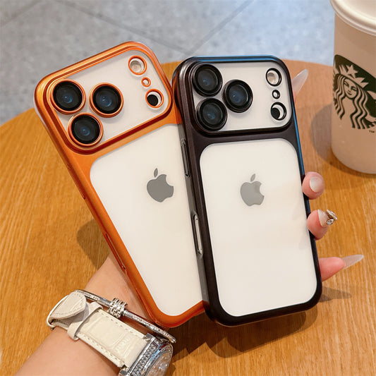 Electroplated frosted PC phone case