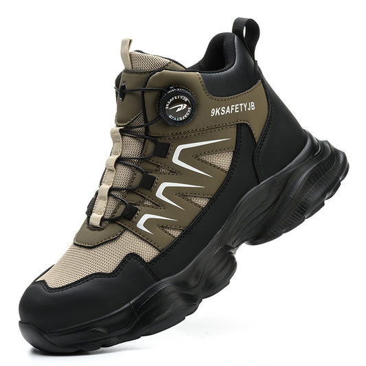 High-Top Safety Work Shoes with Steel Toe Cap